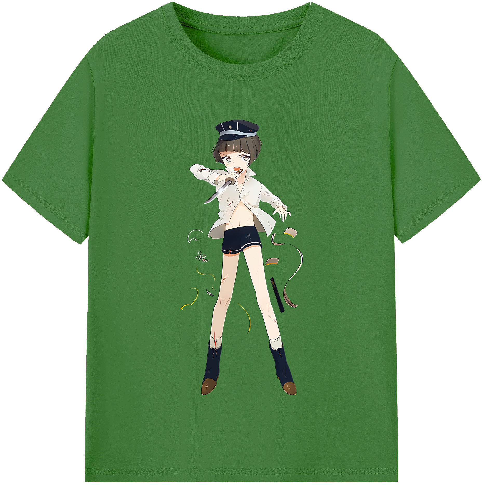 （画像用） 刀剣乱舞 Touken Ranbu レディースカジュアルプリントTシャツ（綿100％）